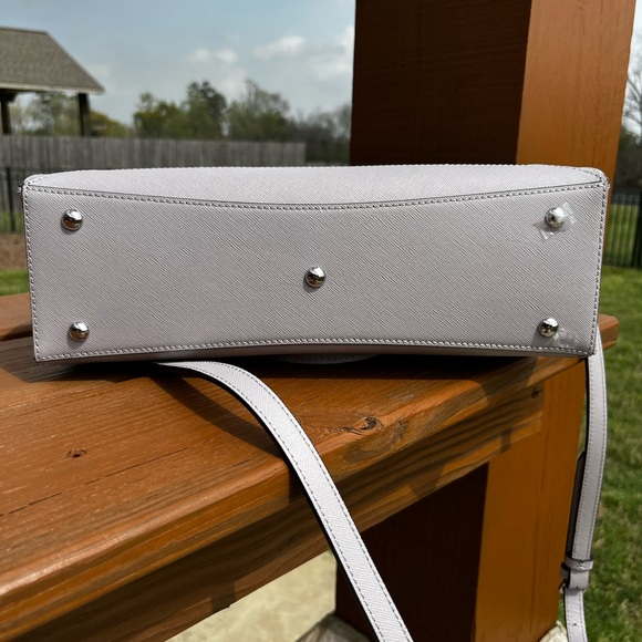 MCM NWOT Saffiano Nuovo Gray Tote Crossbody Bag with Dust bag - Picture 9 of 14